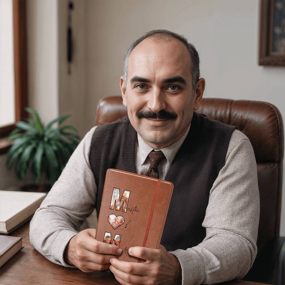 Custom Photo Journal for Mom – Master of Multitasking Gift | Personalized Leather Notebook, Mother's Day Gift, Est. Year Memory Book