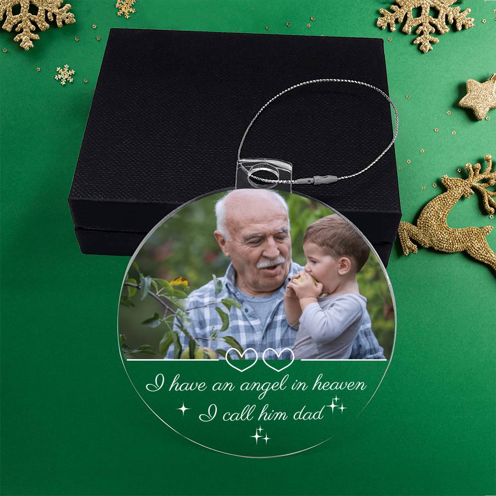 Acrylic Bulb Ornament angel