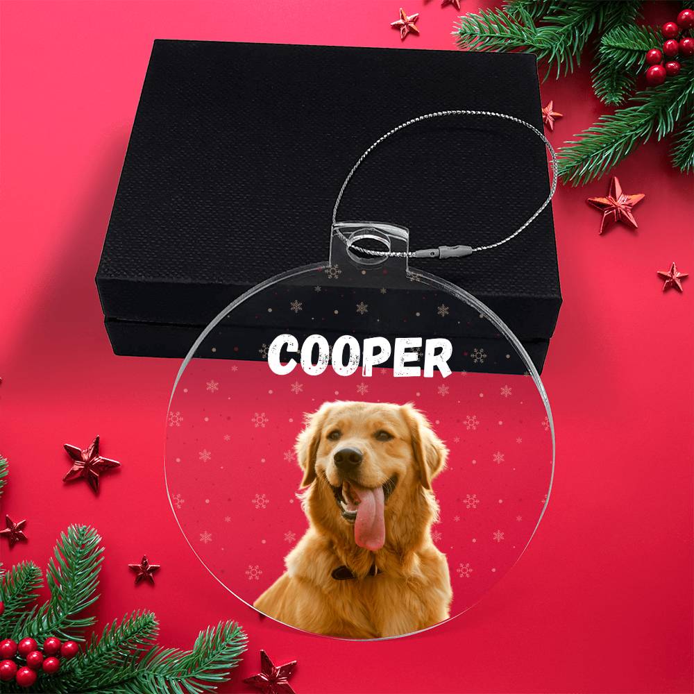 Acrylic Bulb Ornament dog