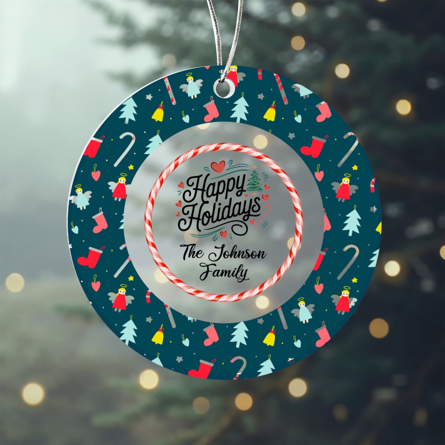 Acrylic Circle Ornament