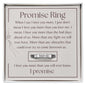 Engraved Women's Ring | I Love You More Than You Will Ever Know | Couples Gift | Anniversary Gift for Girlfriend