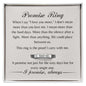 Engraved Women's Ring | Personalized Couples Ring | I Love You More Than the Hard Days