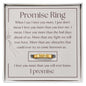 Engraved Women's Ring | I Love You More Than You Will Ever Know | Couples Gift | Anniversary Gift for Girlfriend