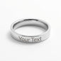 Engraved Women's Ring | Custom Date & Signature Couples | Symbol of Forever | Romantic Anniversary Gift