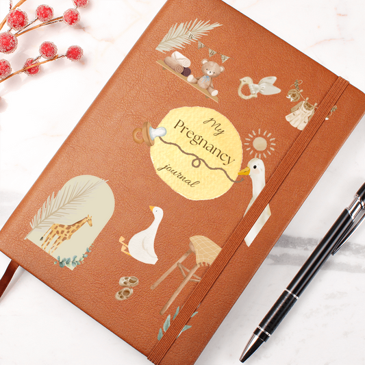 My Pregnancy Journal - Cute Baby Keepsake Book - Maternity Memory Diary - Expecting Mom Gift, Baby Shower Gift, Pregnancy Planner
