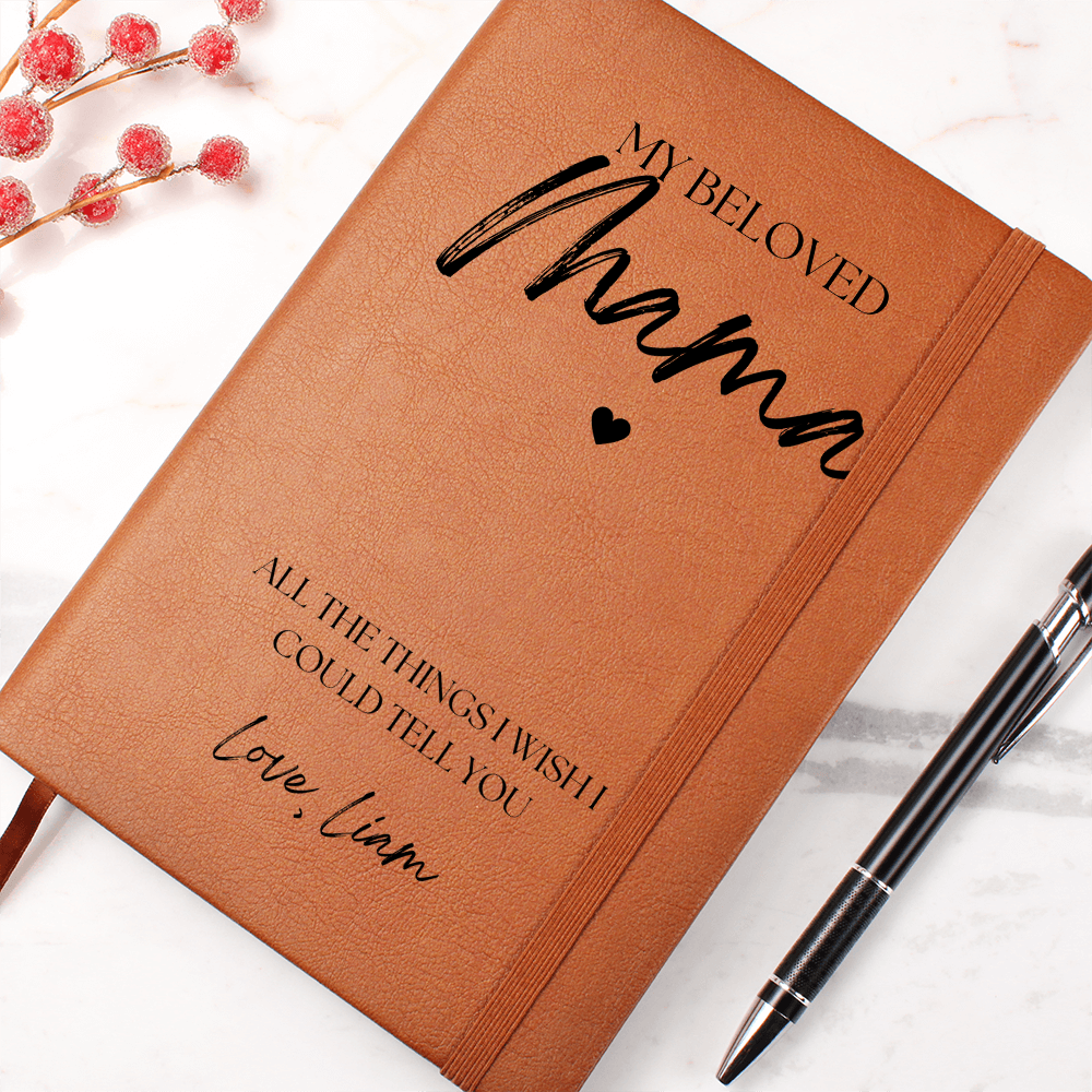 Personalized Mama Journal - Custom Mother's Keepsake Book - Gift for Mom, Birthday Gift, Mother's Day, Memory Notebook