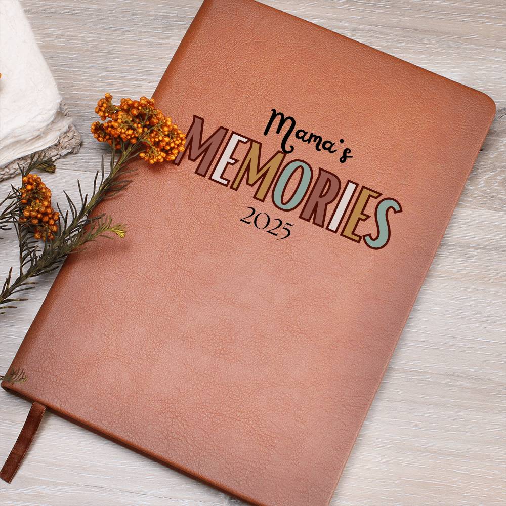 Mama's Memory Journal 2025 - Personalized Keepsake Notebook - Mom Memory Book - Thoughtful Gift for Mothers, Birthdays, Christmas