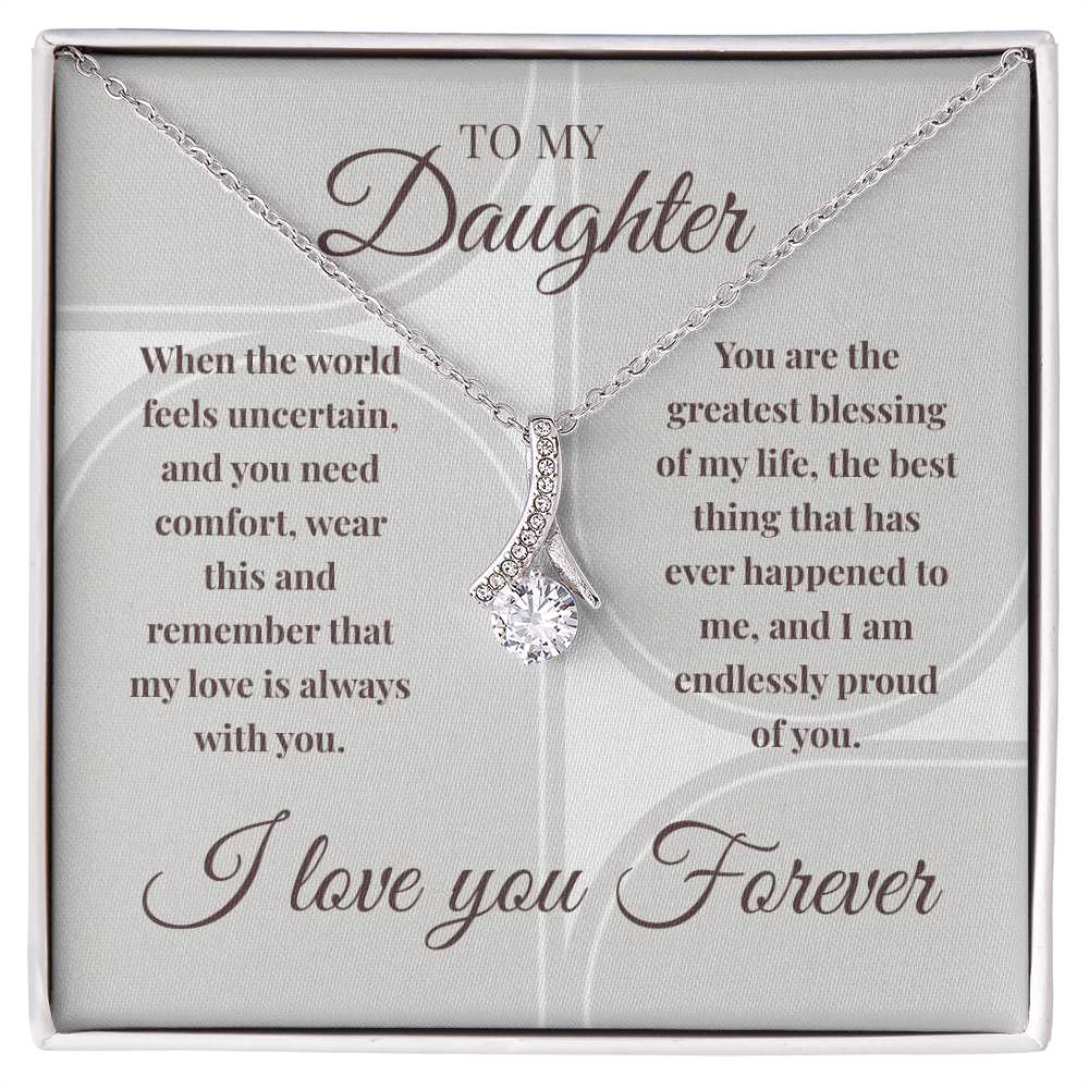 Alluring Beauty Necklace | My Love Is Always With You | Meaningful Gift for Daughter