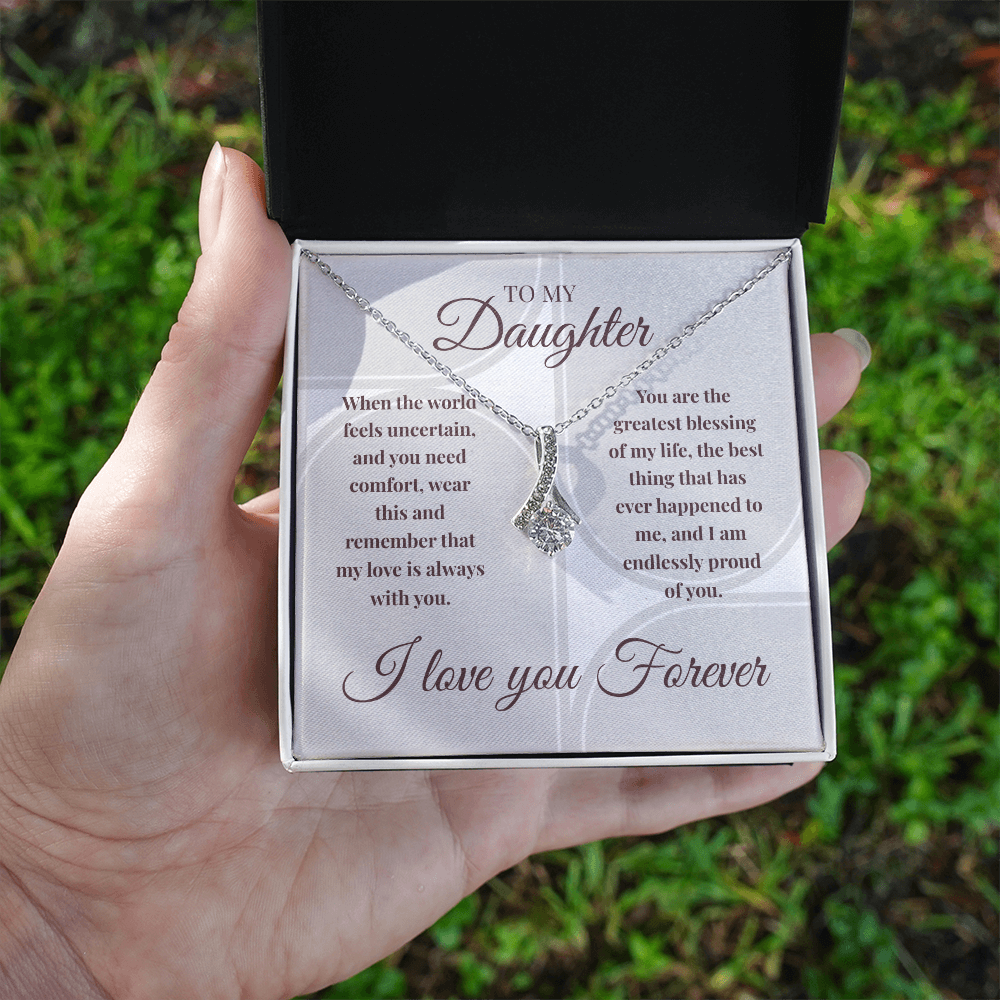 Alluring Beauty Necklace | My Love Is Always With You | Meaningful Gift for Daughter