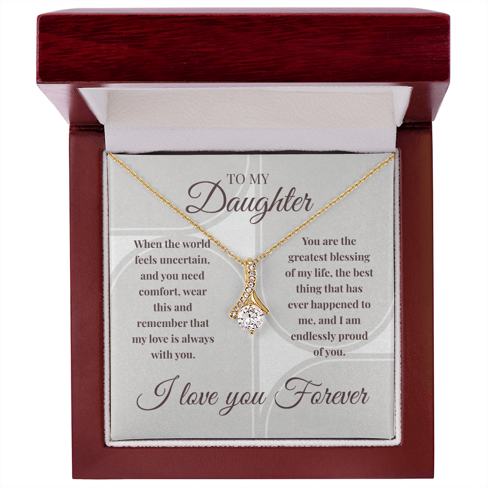 Alluring Beauty Necklace | My Love Is Always With You | Meaningful Gift for Daughter