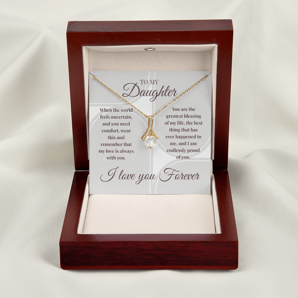 Alluring Beauty Necklace | My Love Is Always With You | Meaningful Gift for Daughter