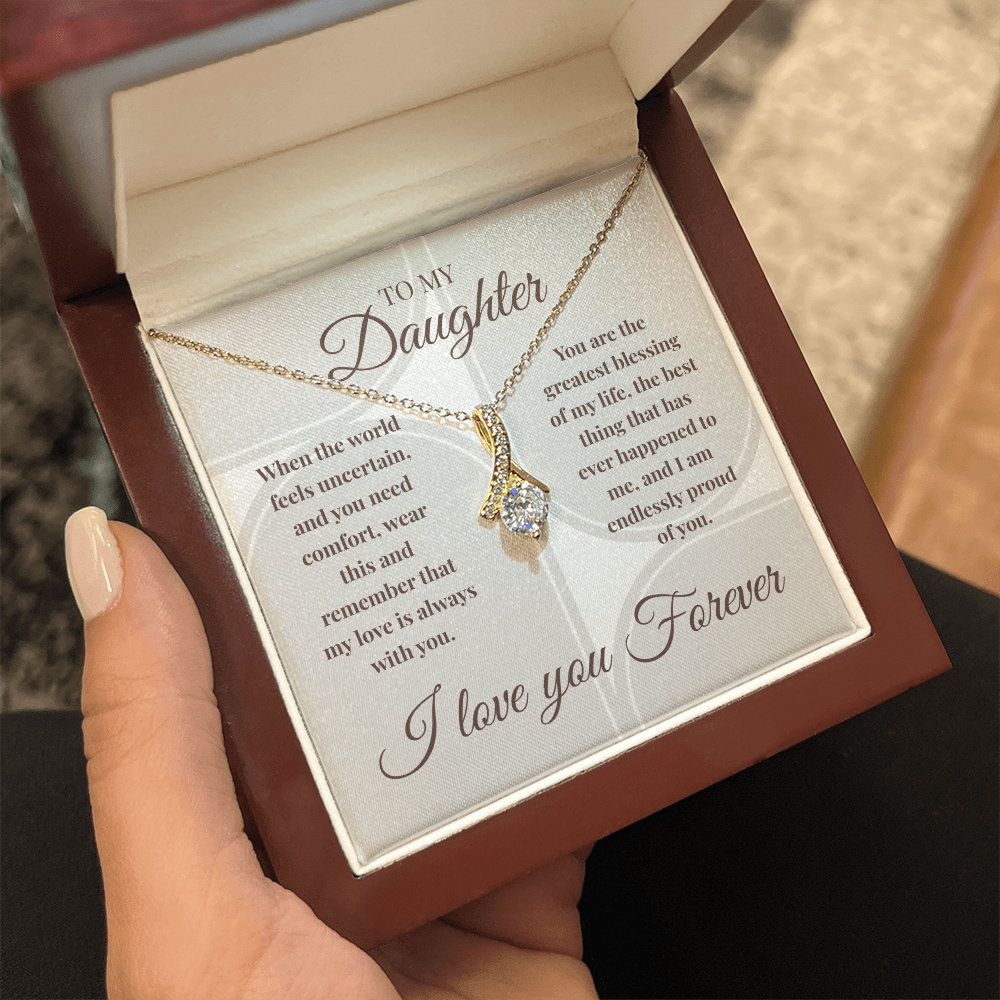 Alluring Beauty Necklace | My Love Is Always With You | Meaningful Gift for Daughter