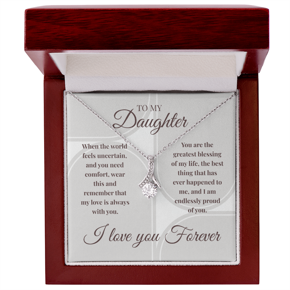 Alluring Beauty Necklace | My Love Is Always With You | Meaningful Gift for Daughter