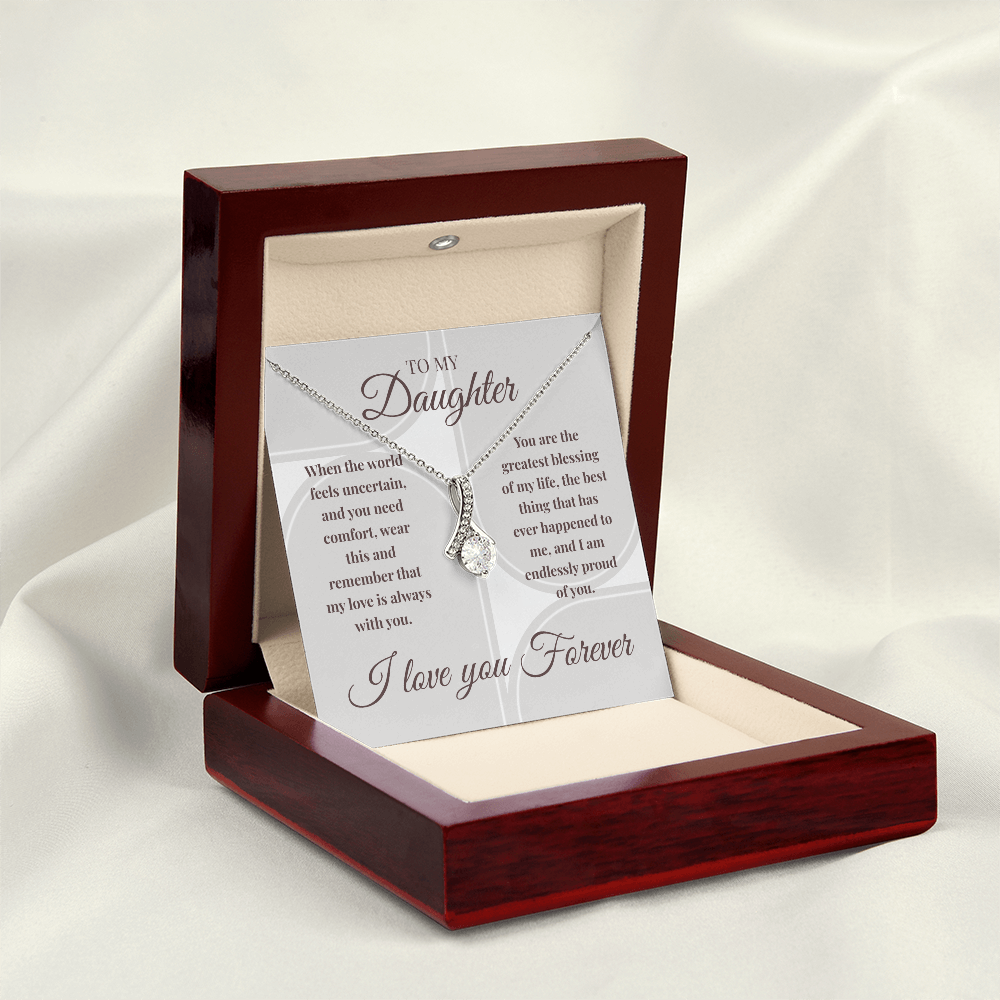 Alluring Beauty Necklace | My Love Is Always With You | Meaningful Gift for Daughter