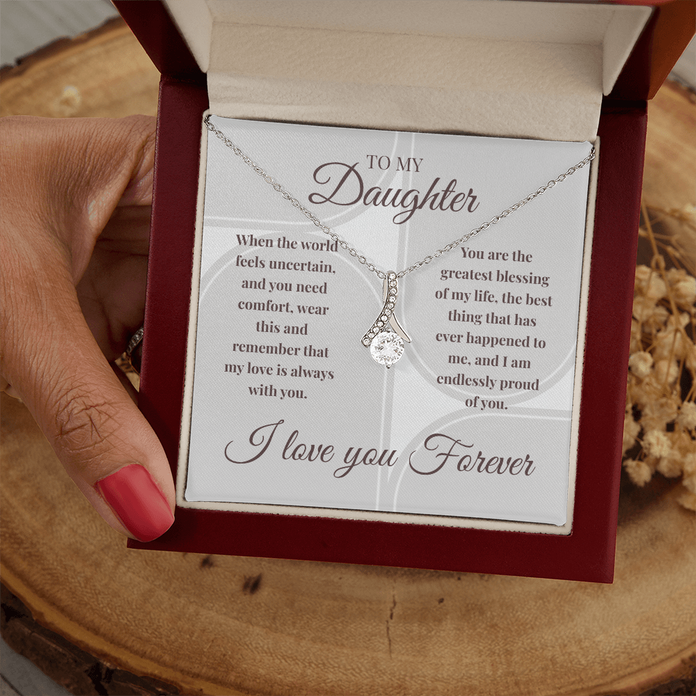 Alluring Beauty Necklace | My Love Is Always With You | Meaningful Gift for Daughter