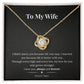 Love Knot Necklace – To My Wife | Forever Yours