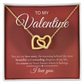 Interlocking Hearts Necklace – To My Valentine | Love Story