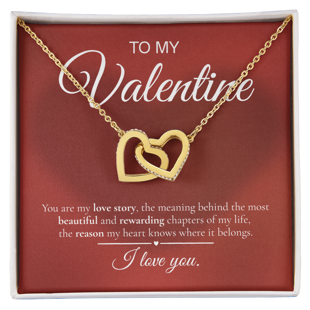 Interlocking Hearts Necklace – To My Valentine | Love Story