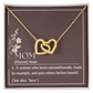 Interlocking Hearts Necklace | Mom Definition Noun See Also Hero | Gift from Daughter Son