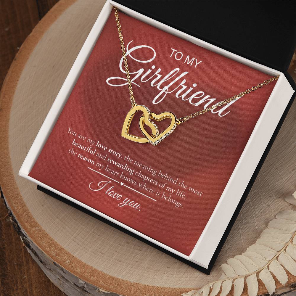 Interlocking Hearts Necklace – To My Girlfriend | Love Story