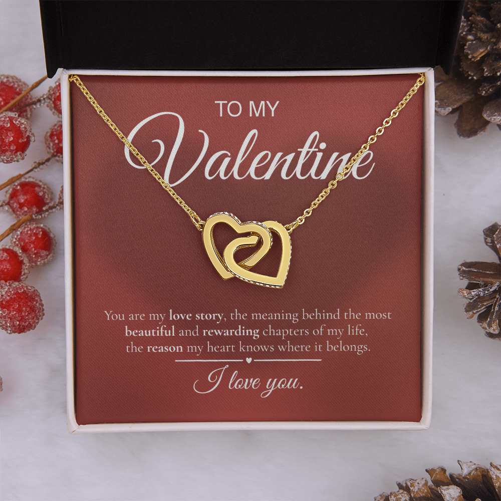 Interlocking Hearts Necklace – To My Valentine | Love Story