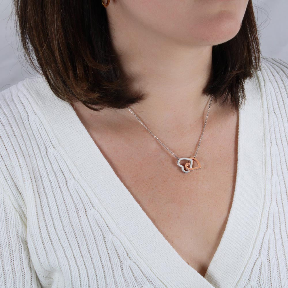 Interlocking Hearts Necklace | Mom Definition Noun See Also Hero | Gift from Daughter Son