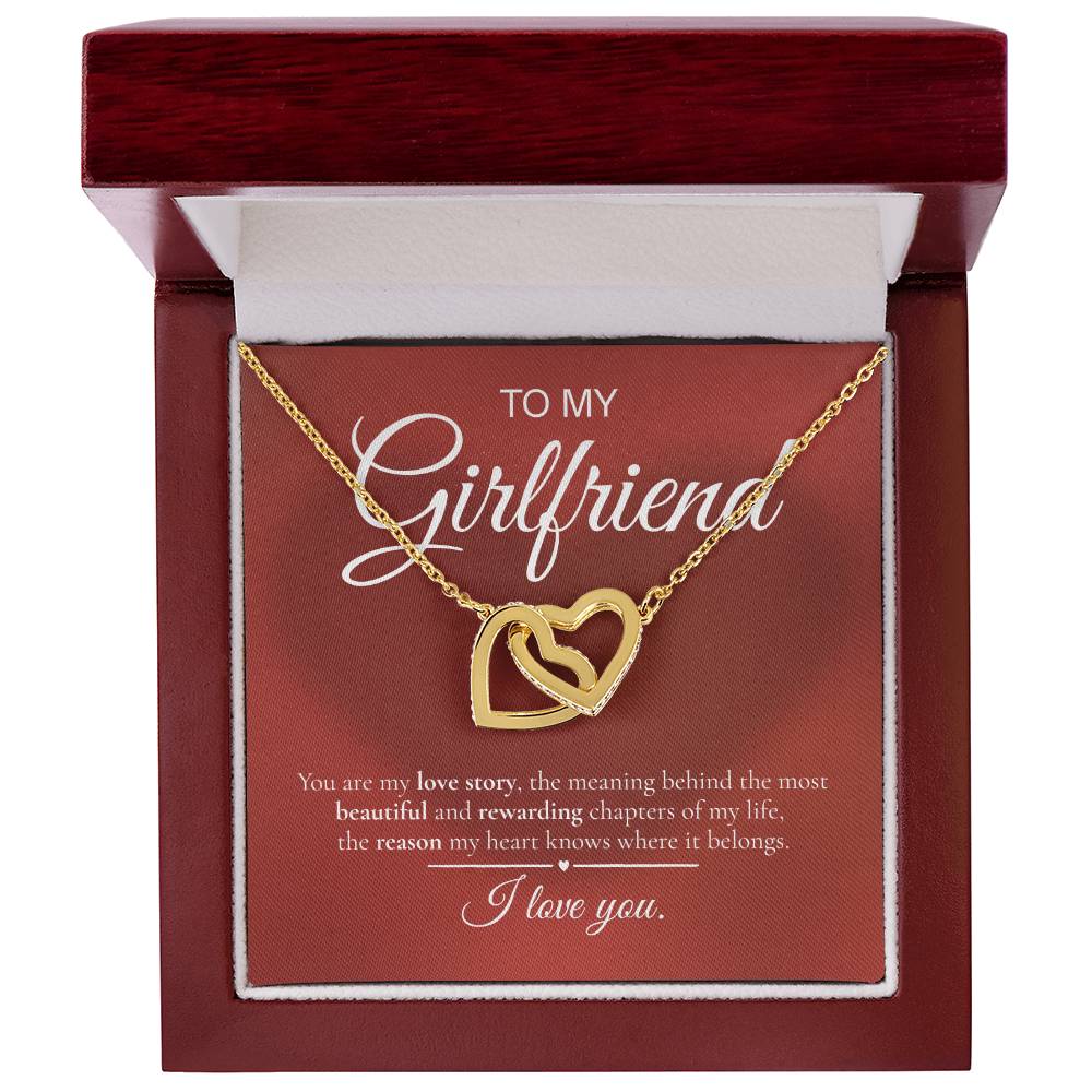 Interlocking Hearts Necklace – To My Girlfriend | Love Story