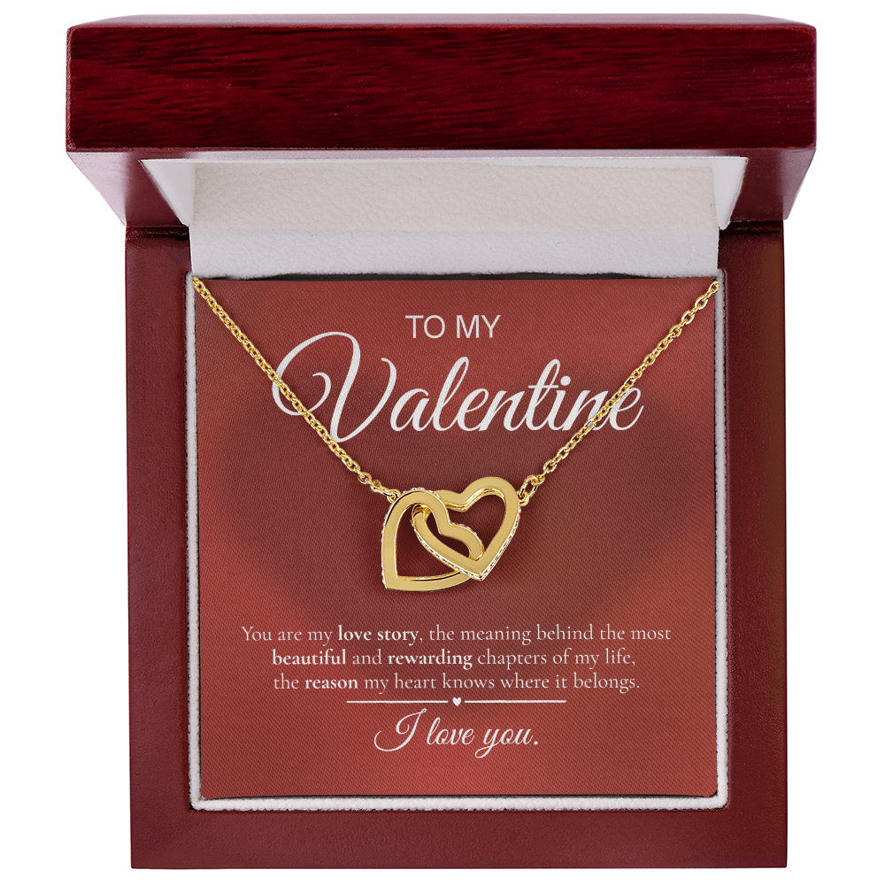 Interlocking Hearts Necklace – To My Valentine | Love Story