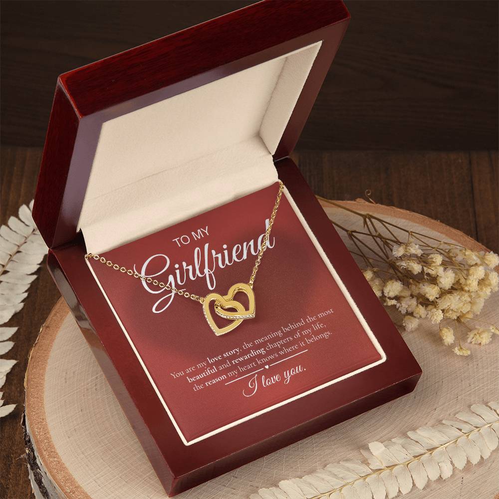 Interlocking Hearts Necklace – To My Girlfriend | Love Story