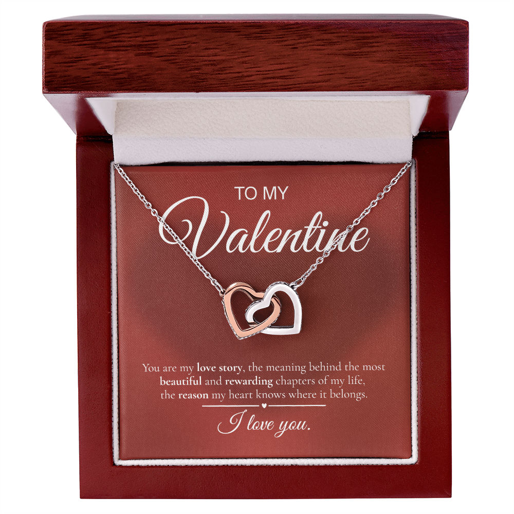 Interlocking Hearts Necklace – To My Valentine | Love Story