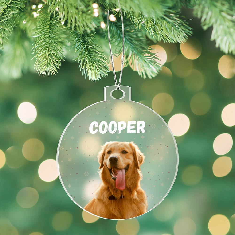 Acrylic Bulb Ornament dog