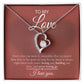 Forever Love Necklace – To My Love | I Love You, Today and Always