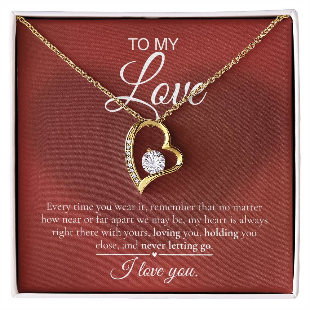 Forever Love Necklace – To My Love | I Love You, Today and Always
