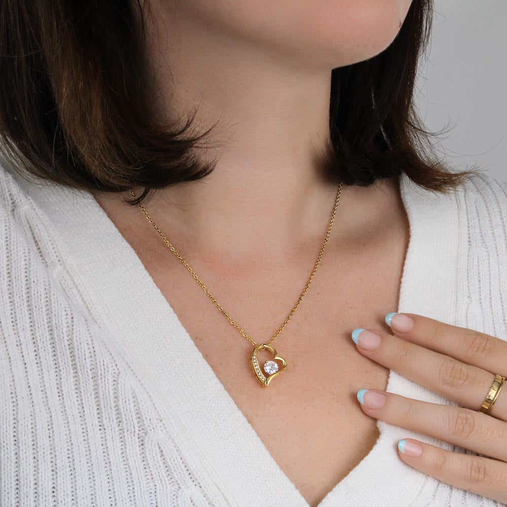 Forever Love Necklace from Dad | To My Daughter You'll Always Be My Little Girl Necklace