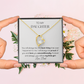 Forever Love Necklace from Dad | To My Daughter You'll Always Be My Little Girl Necklace