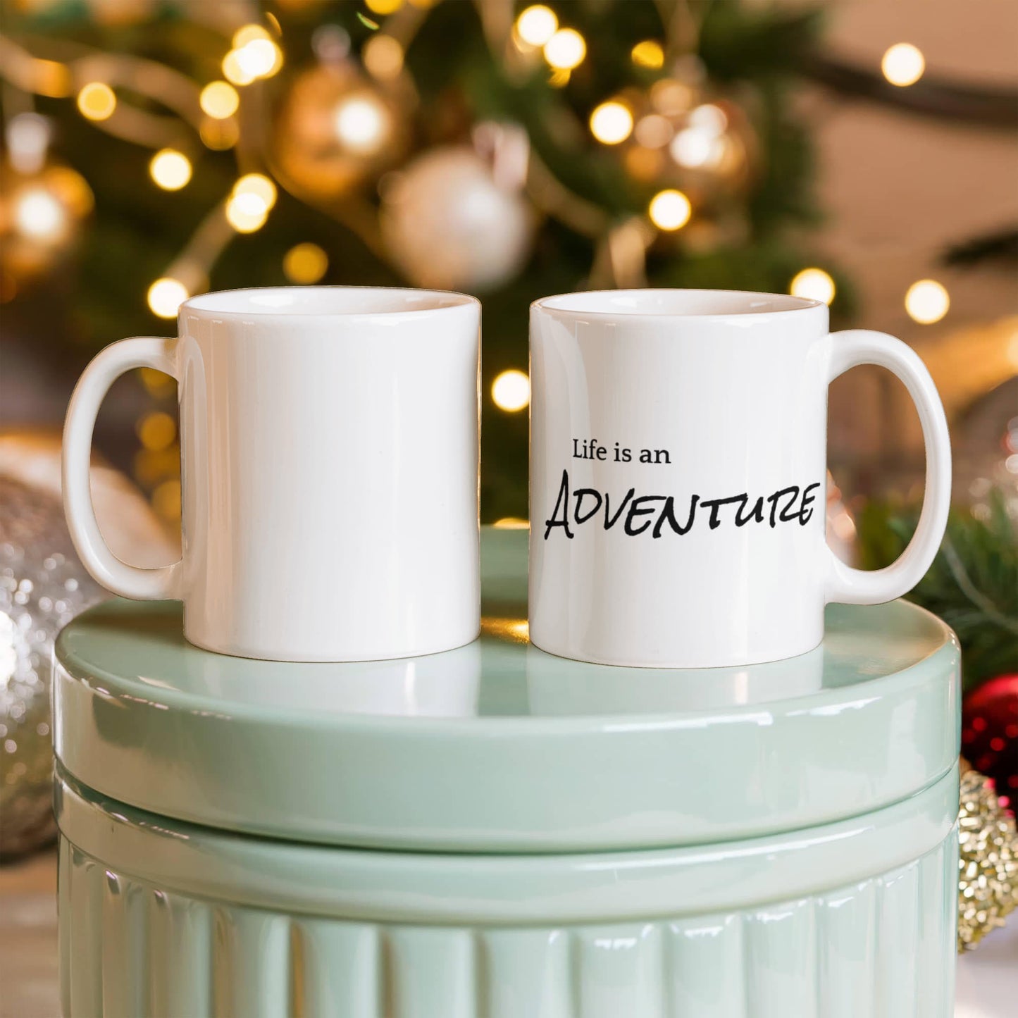 White Ceramic Mug Multiple Variants