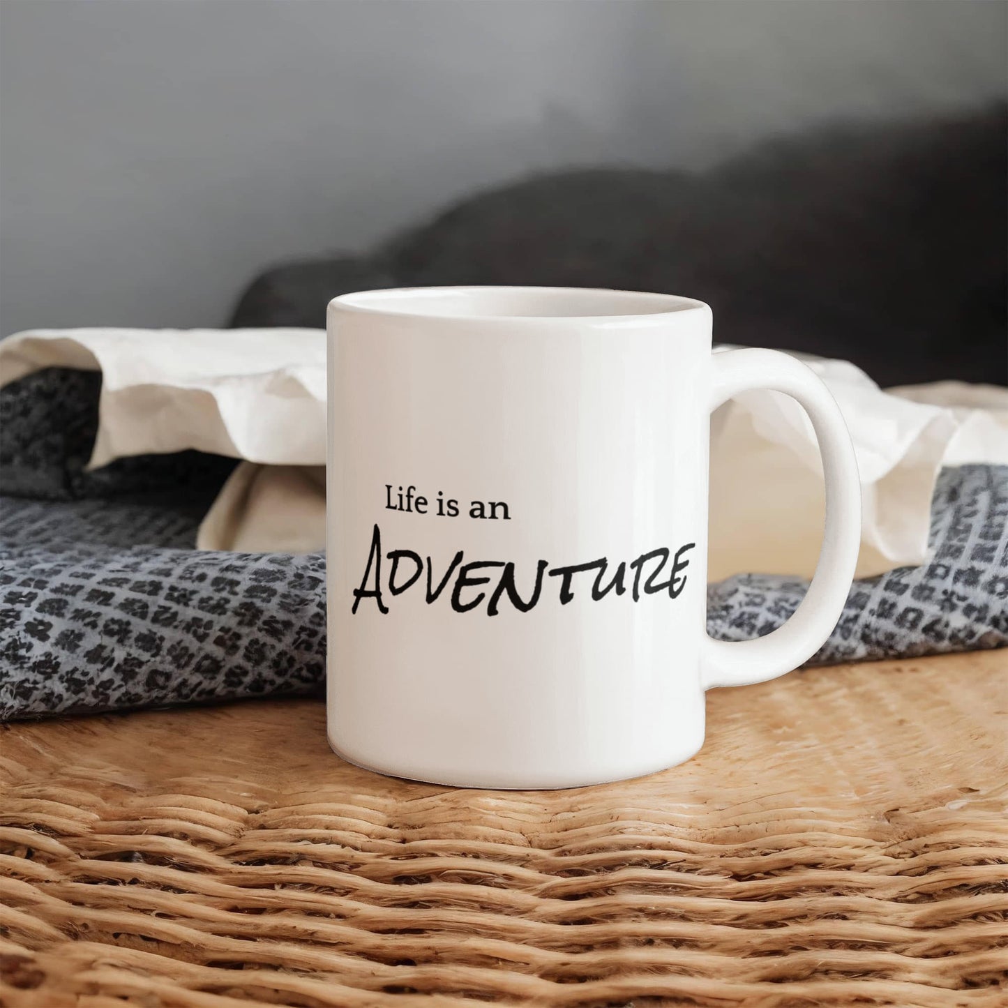 White Ceramic Mug Multiple Variants