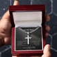 Artisan Cross with Cuban Link Chain – To My Man | Today and Always