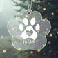 Acrylic Paw Ornament