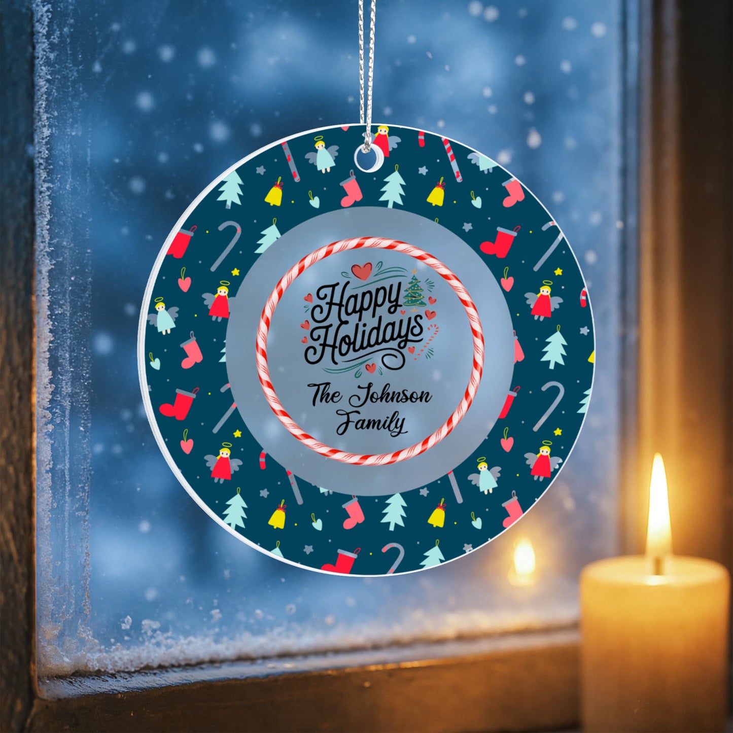 Acrylic Circle Ornament