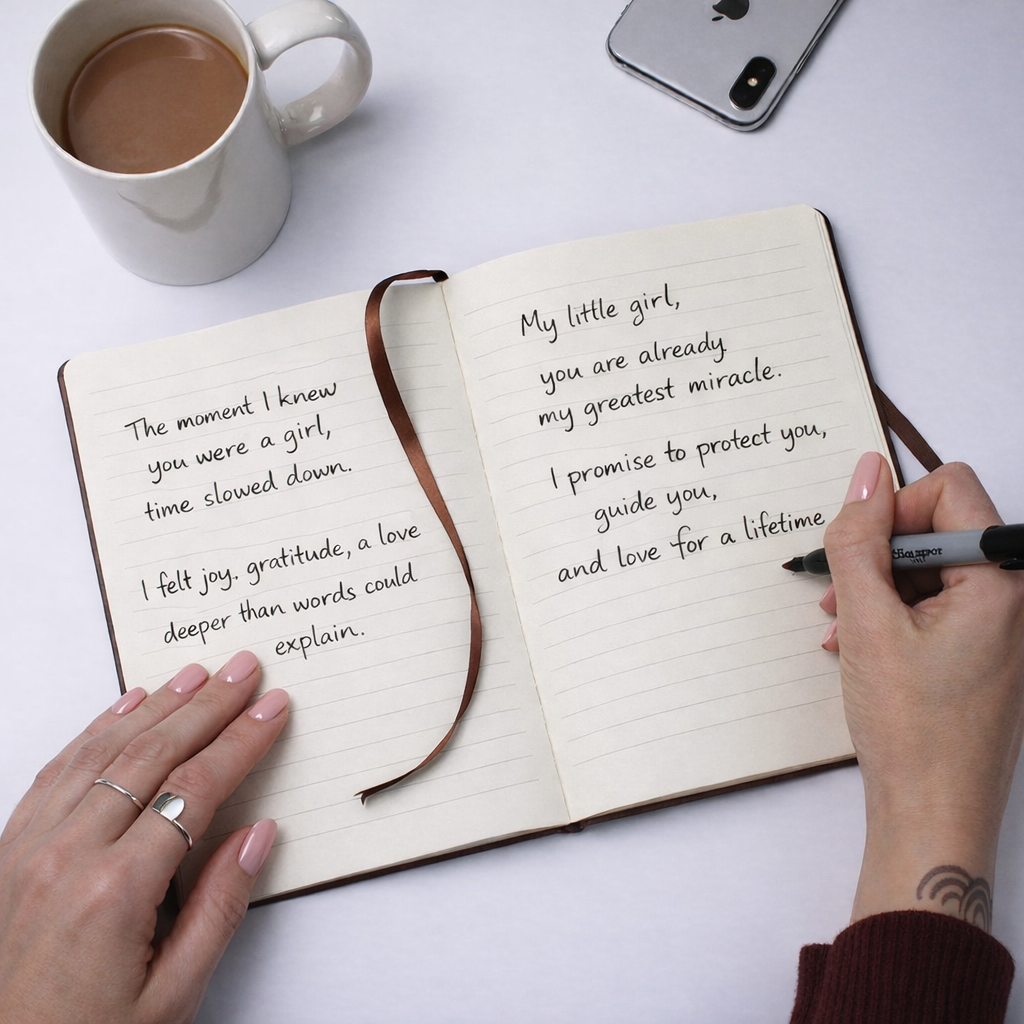 Pregnancy Journal Gift for Mom | My Journey to You | Handwritten Style Pregnancy Keepsake | Vegan Leather Journal | Baby Shower Gift